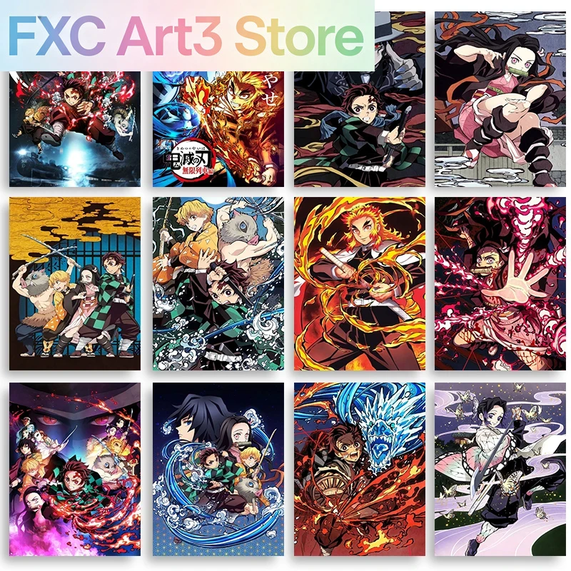 Frameless,Anime Demon Slayer C - مراجعة Photography Anime وسعره