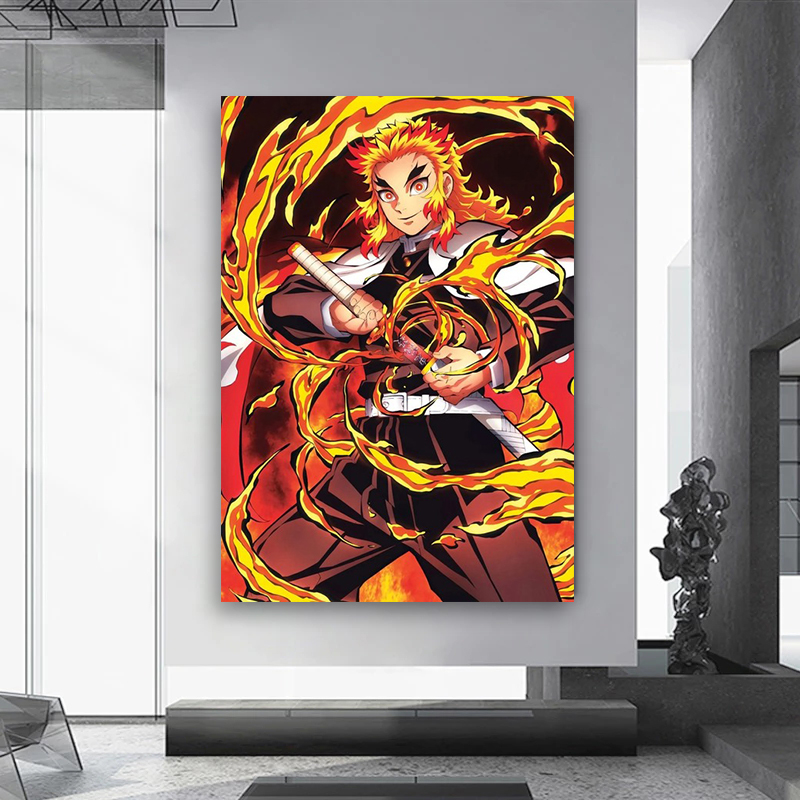 Frameless,Anime Demon Slayer C - مراجعة Photography Anime وسعره